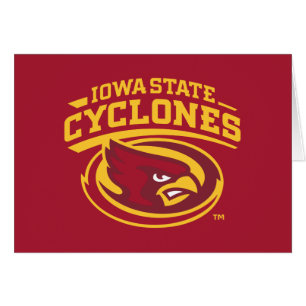 Iowa State Cyclones Arched Mascot Logo