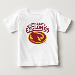 Iowa State Cyclones   Arched Mascot Logo Baby T-Shirt