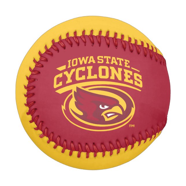 Iowa State Cyclones | Arched Mascot Logo Baseball (Front Left)