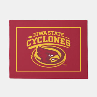 Iowa State Cyclones | Arched Mascot Logo Doormat