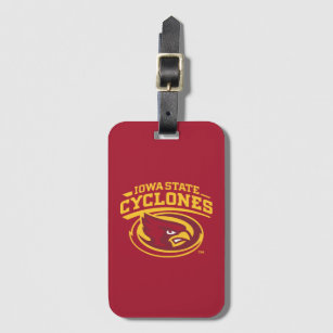 Iowa State Cyclones   Arched Mascot Logo Luggage Tag