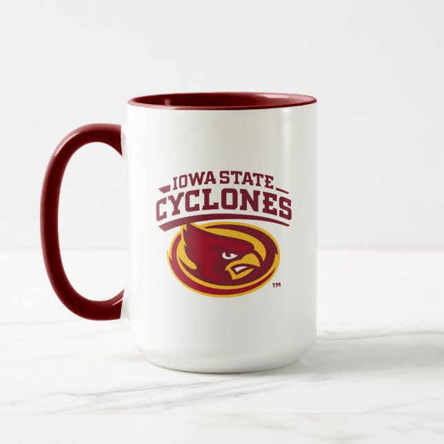 Iowa State Cyclones | Arched Mascot Logo Mug (Left)