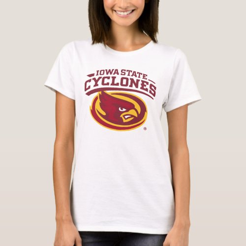 Iowa State Cyclones  Arched Mascot Logo T_Shirt