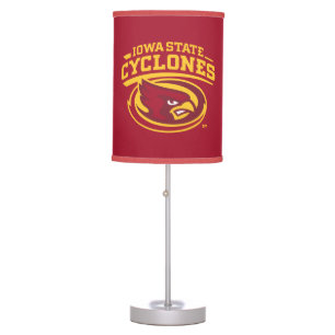 Iowa State Cyclones Arched Mascot Logo Table Lamp
