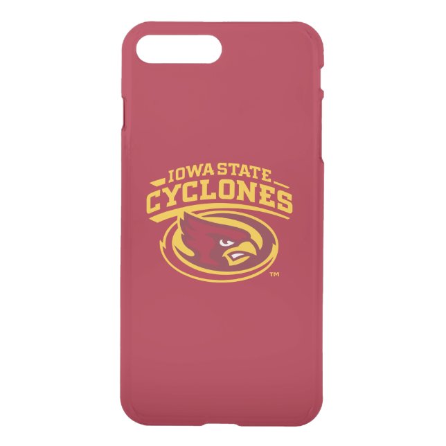 Iowa State Cyclones | Arched Mascot Logo Uncommon iPhone Case (Back)