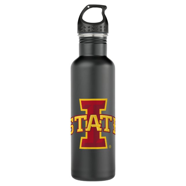Iowa State Cyclones Icon Officially Licensed  Stainless Steel Water Bottle (Front)
