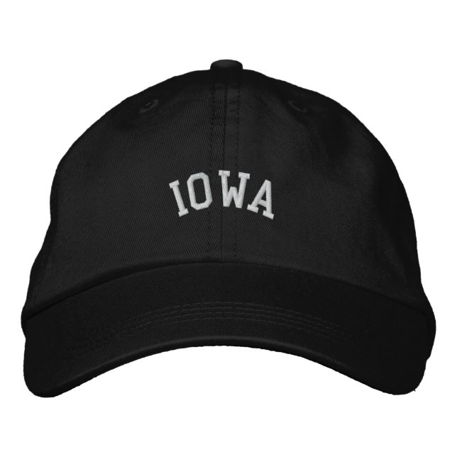 Iowa State Embroidered Embroidered Baseball Cap (Front)