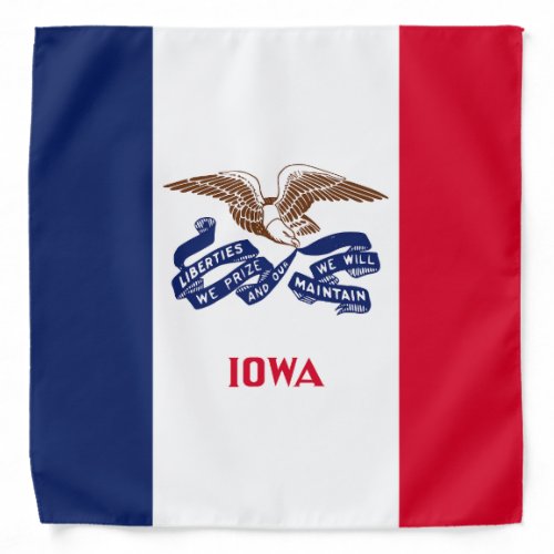 Iowa State Flag Bandana