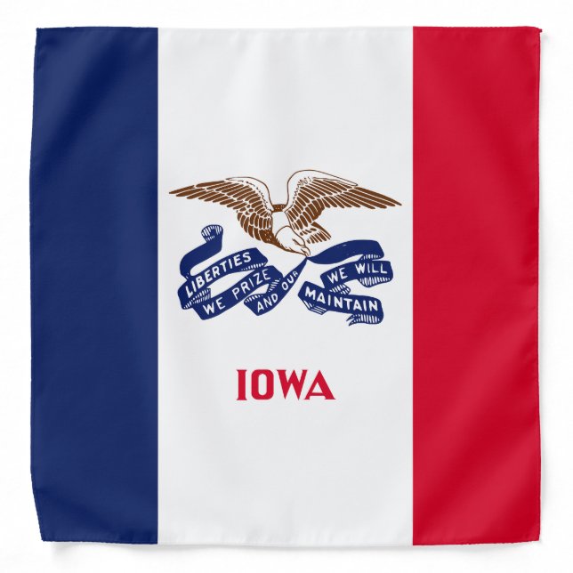 Iowa State Flag Bandana (Front)