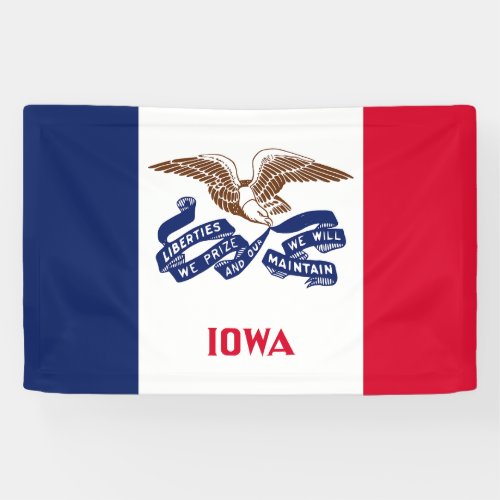 Iowa State Flag Banner
