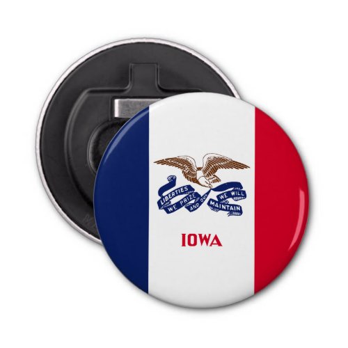 Iowa State Flag Bottle Opener
