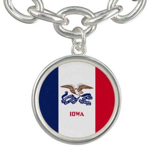 Iowa State Flag Bracelet
