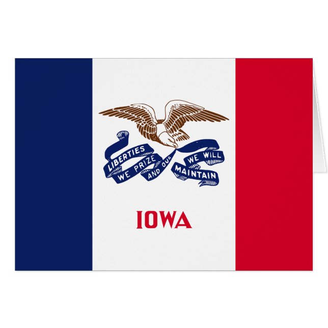 Iowa State Flag Cards (Front Horizontal)
