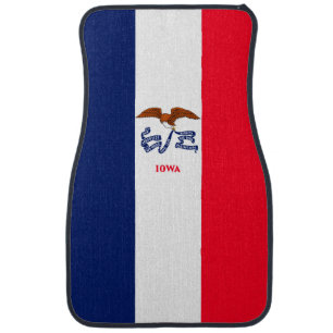 Iowa State Flag Design Car Floor Mat