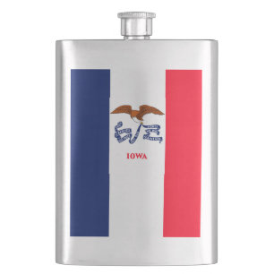 Iowa State Flag Design Flask