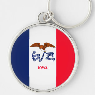 Iowa State Flag Design Keychain
