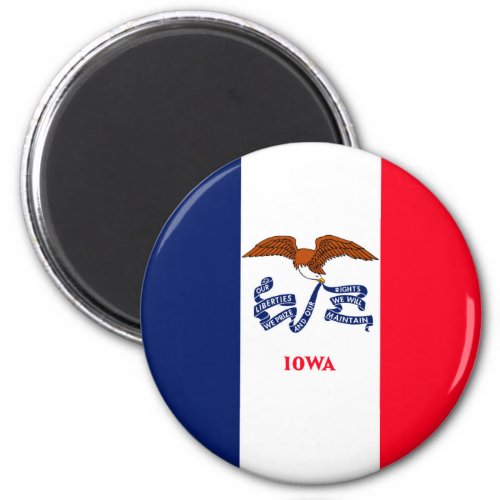 Iowa State Flag Design Magnet