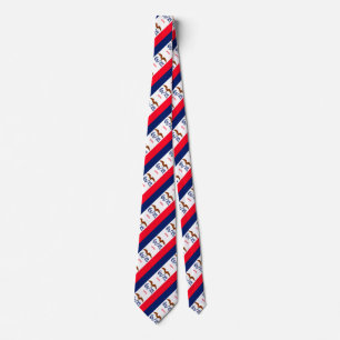 Iowa State Flag Design Neck Tie