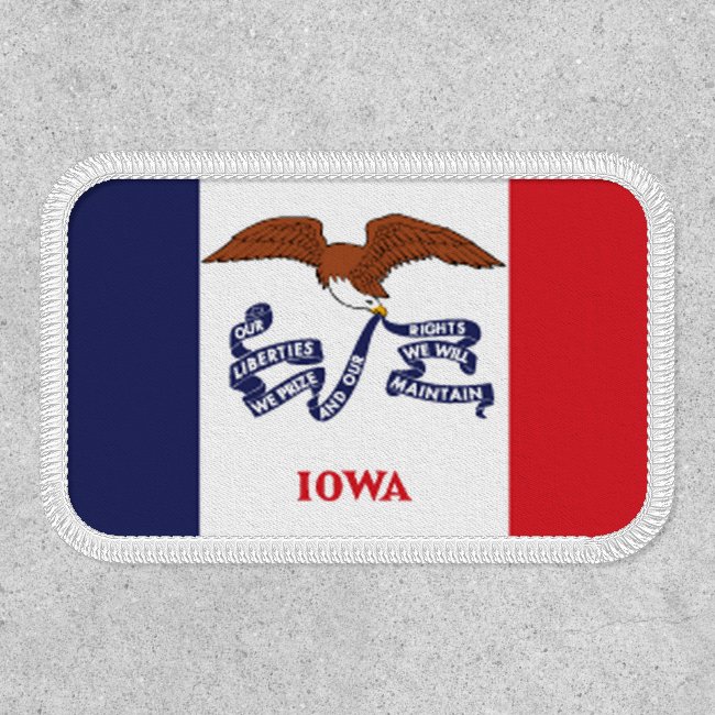 Iowa State Flag Design Patch