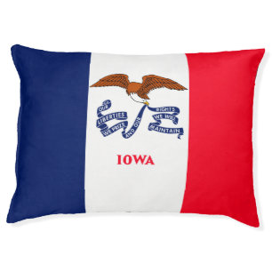 Iowa State Flag Design Pet Bed
