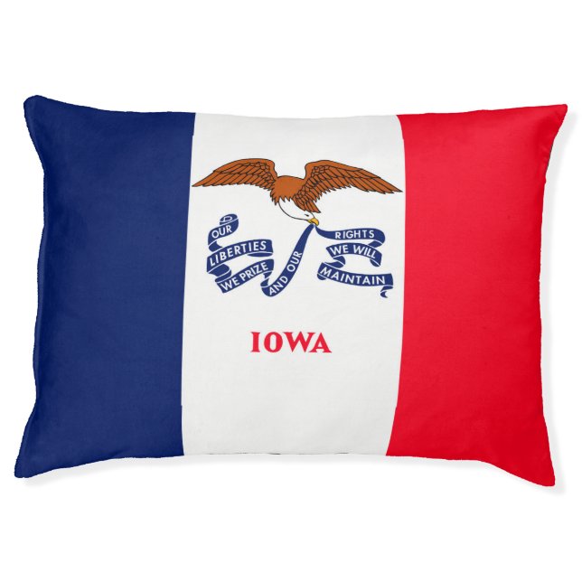 Iowa State Flag Design Pet Bed (Front)
