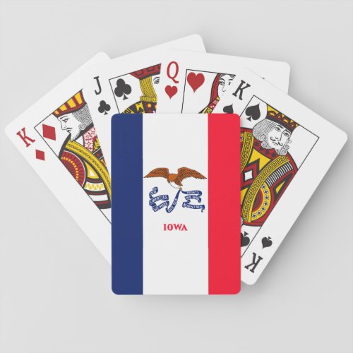 Iowa State Flag Design Playing Cards