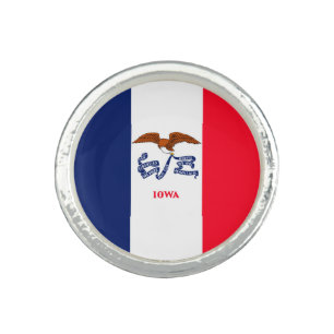 Iowa State Flag Design Ring