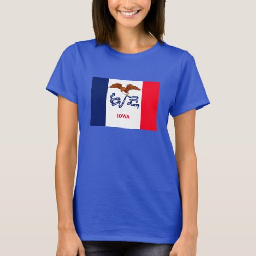 Iowa State Flag Design T_Shirt