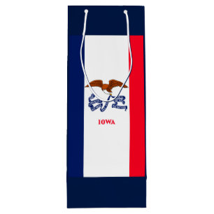 Iowa State Flag Design Wine Gift Bag