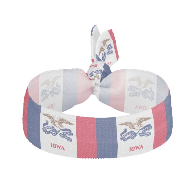 Iowa State Flag Elastic Hair Tie (Front)