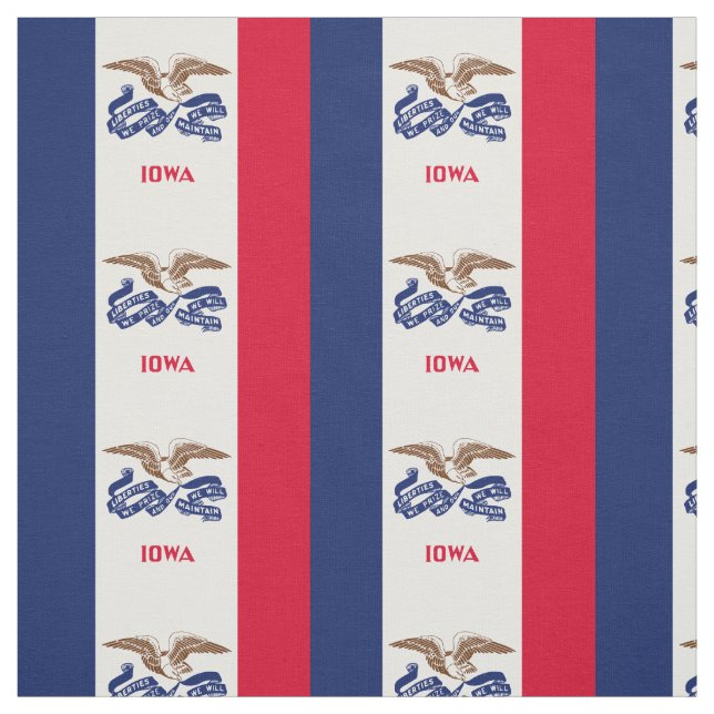 Iowa State Flag Fabric (Swatch)