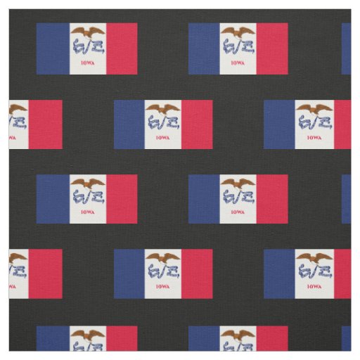Iowa State Flag Fabric