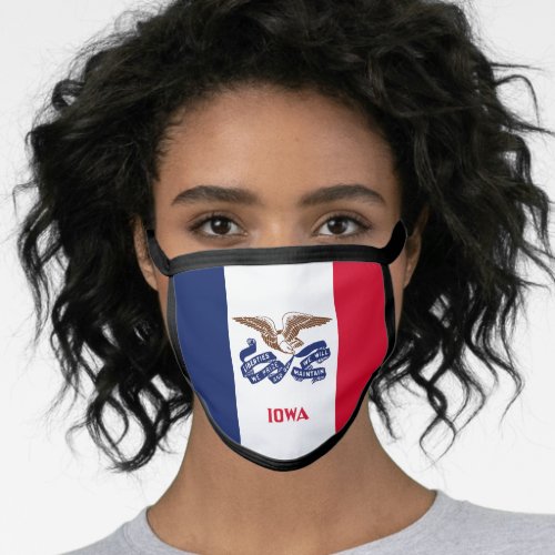 Iowa State Flag Face Mask
