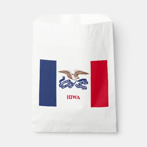 Iowa State Flag Favor Bag