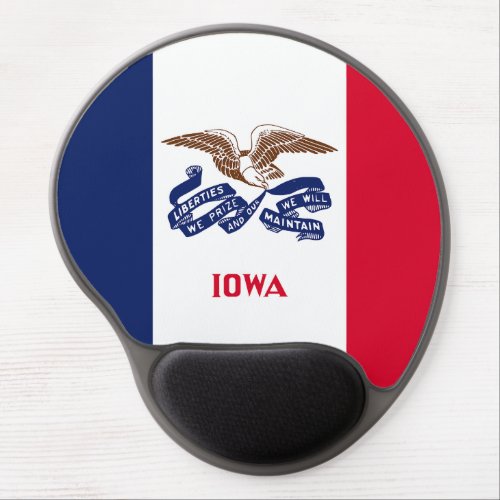 Iowa State Flag Gel Mouse Pad