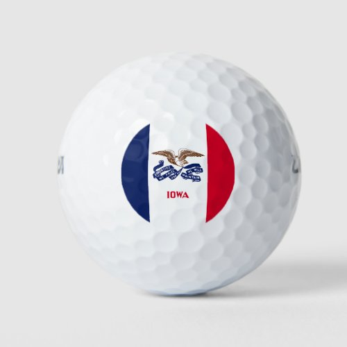 Iowa State Flag Golf Balls