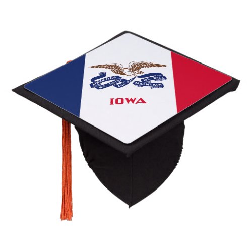 Iowa State Flag Graduation Cap Topper