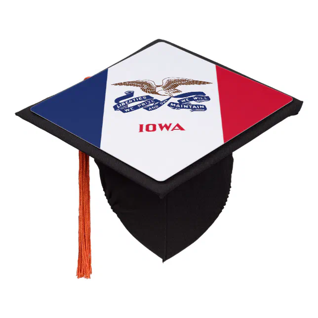 Iowa State Flag Graduation Cap Topper | Zazzle
