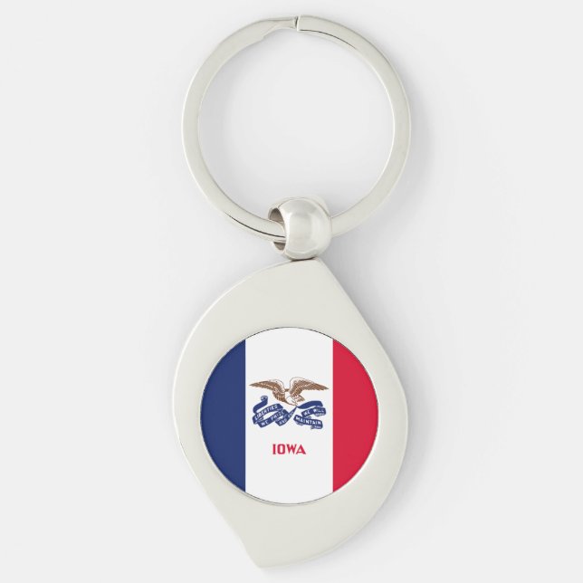 Iowa State Flag Keychain (Front)