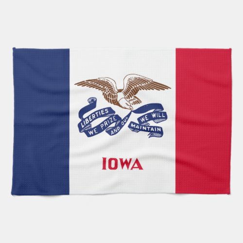 Iowa State Flag Kitchen Towel