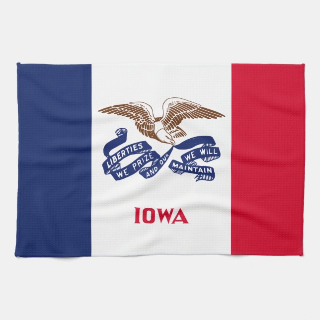 Iowa State Flag Kitchen Towel (Horizontal)