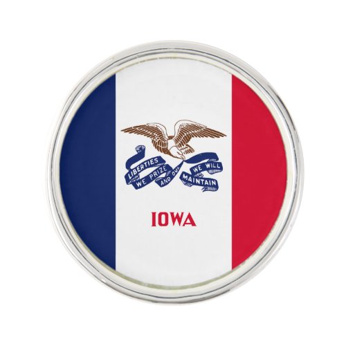 Iowa State Flag Lapel Pin