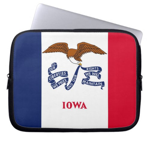 Iowa State Flag Laptop Sleeve