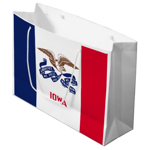 Iowa State Flag Large Gift Bag