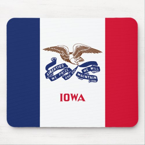 Iowa State Flag Mouse Pad