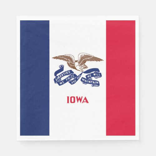 Iowa State Flag Napkins