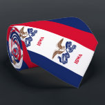 Iowa State Flag Neck Tie<br><div class="desc">Patriotic Iowa state flag.</div>