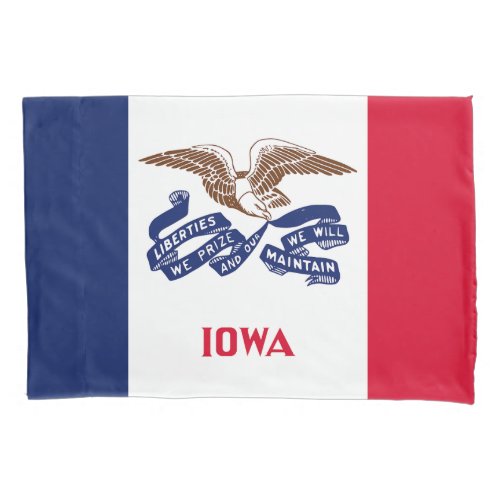 Iowa State Flag Pillow Case