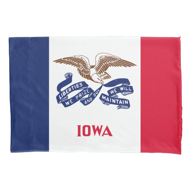 Iowa State Flag Pillow Case (Front)