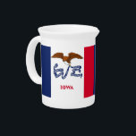 Iowa State Flag Pitcher<br><div class="desc">Enhance your serving experience with a touch of Iowa pride using our stylish pitcher featuring the flag of Iowa! This pitcher is more than just a functional item; it’s a celebration of Iowa’s rich heritage and cultural identity. The design prominently displays the iconic Iowa state flag, making it a unique...</div>